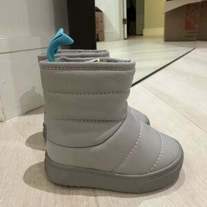 Gray Kids Boots